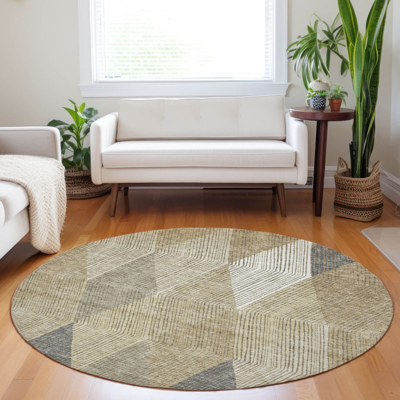 Tapis Aquaisha avec envers antidérapant, Rond 8 pi