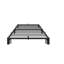 Base de lit plateforme robuste en métal noir avec dégagement de 12 pouces, support ultra-robuste jusqu'à 800 lb, aucun sommier requis, assemblage facile, base robuste et silencieuse