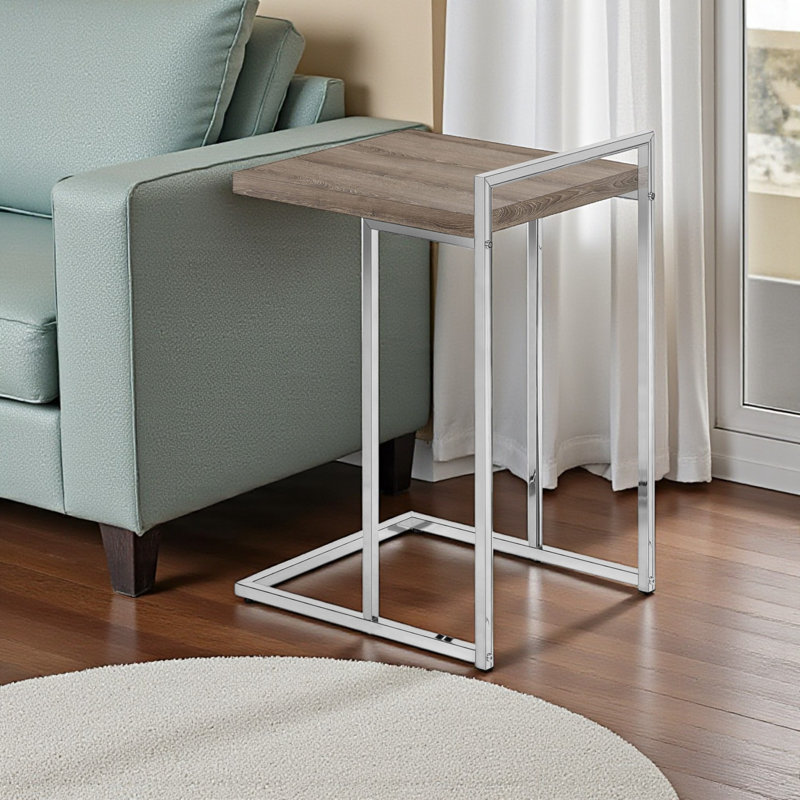 Table d'appoint Fae, Brown/Chrome