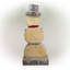 Statue de bonhomme de neige en bois-68635290