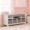 Banc de rangement avec tablettes Martha Stewart
