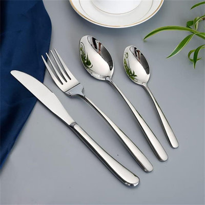 60 Piece Heavy-Duty Silverware Set