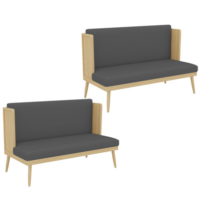 Faux Leather Upholstered Bench