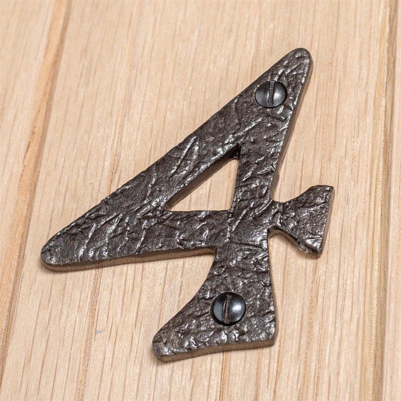 7.2cm H Iron House Number