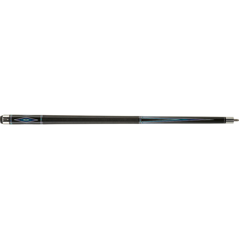 Action 59'' Black Maple Pool Cue with Teal Accents