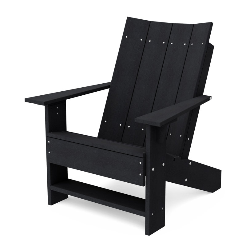 Contemporary Adirondack Chair, Black