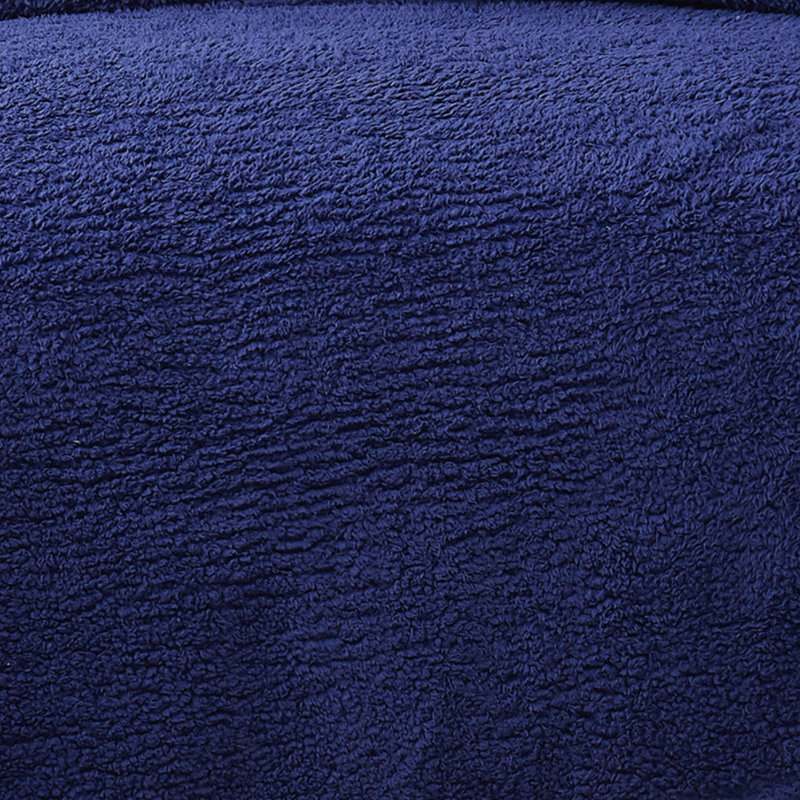 Barbrook Plain Weave/SHERPA Throw Blanket, Navy