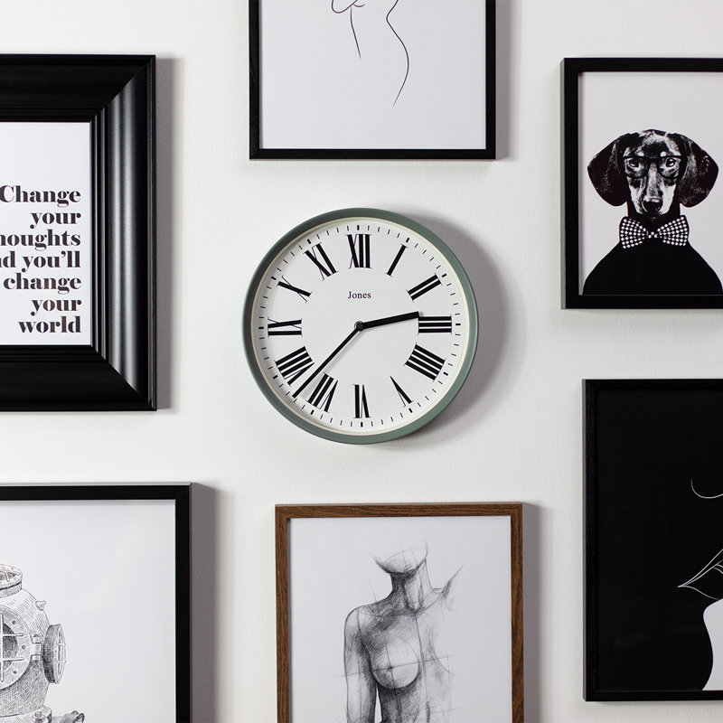Heartbeat Acrylic Wall Clock, Pale Green