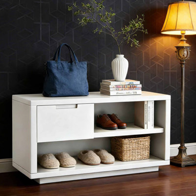 American style simple shoe storage bench