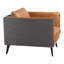 32.5" Wide Top Grain Leather Armchair