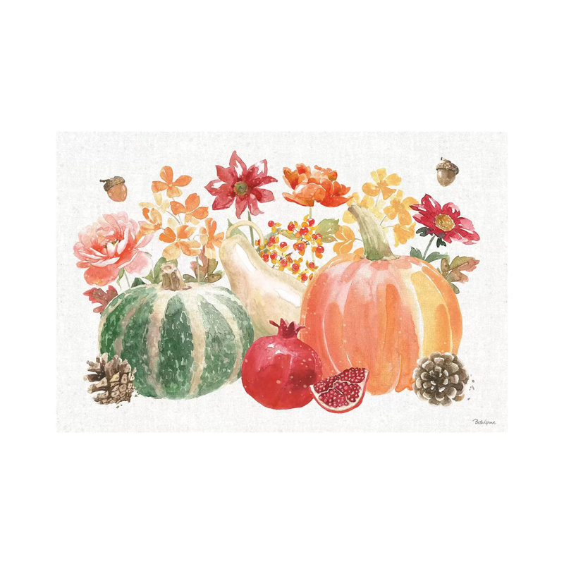 Harvest Bouquet IV by Beth Grove - Wrapped Canvas Print, 20.32 cm H x 30.48 cm W