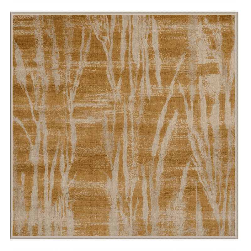 Tapis abstrait lavable à la machine, Carré 7 pi