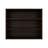 Stained Walnut Open Storage Wall Cabinet-734406545