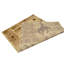 Tapis en polypropylène brun / crème Genieve-87774523