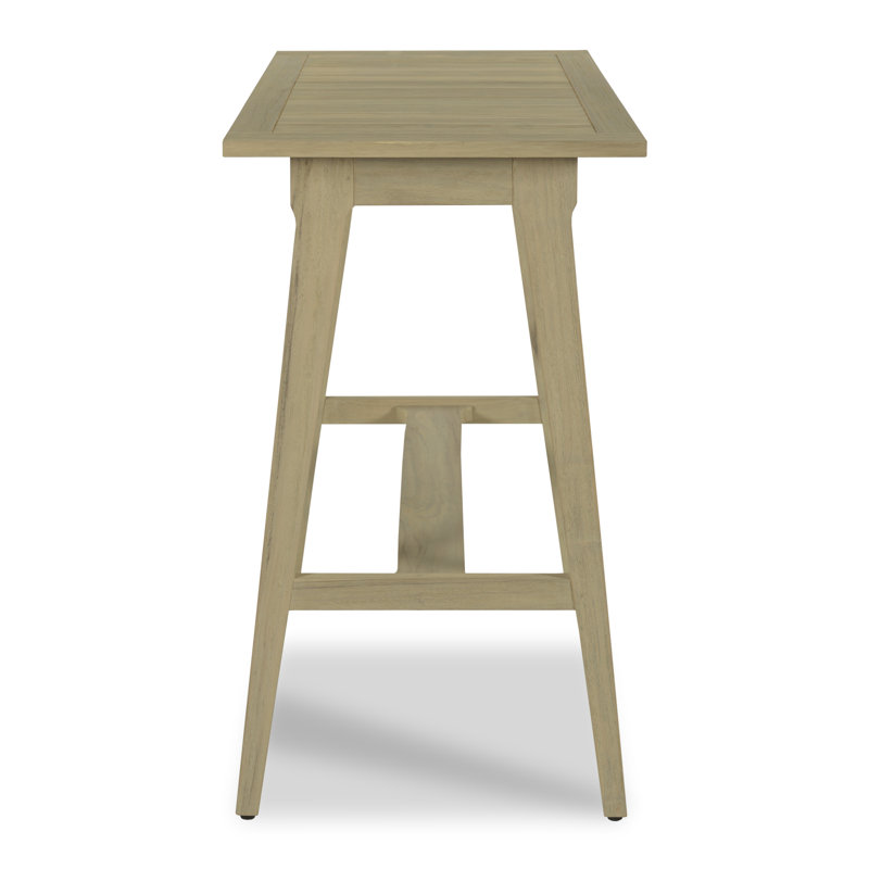 Bellevue Outdoor Teak Bar Table, 24" W x 60" L x 42" H