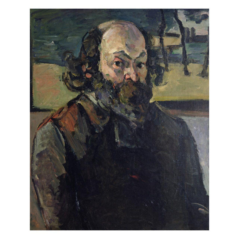 Autoportrait Paul Cézanne, estampe numérique, H 40 po x l 32 po
