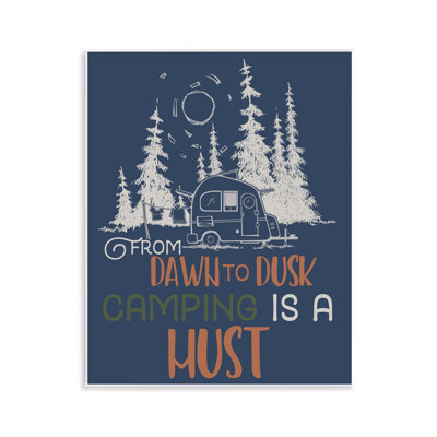 Dawn to Dusk Camping Wall Plaque Art by Steve Vanderbosch