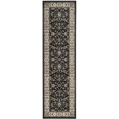 Klose Oriental Anthracite/Cream Area Rug
