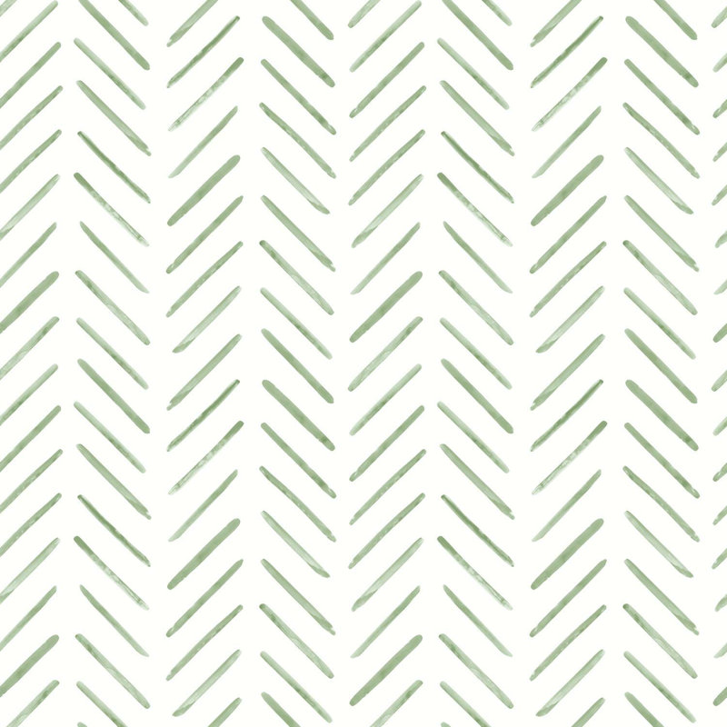 Pre-Pasted Paper Wallpaper Roll, Green