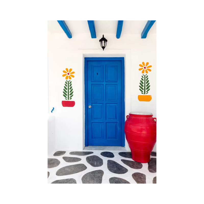 Fun House, Mykonos, Greece II by Jim Nilsen - Wrapped Canvas Print, 66.04 cm H x 45.72 cm W x 1.91 cm D