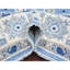 Tapis oriental noué à la main 8 pi 2 po x 9 pi 8 po, style kazak, 100% laine, teinture naturelle, style oriental, 8 pi 2 po x 9 pi 8 po