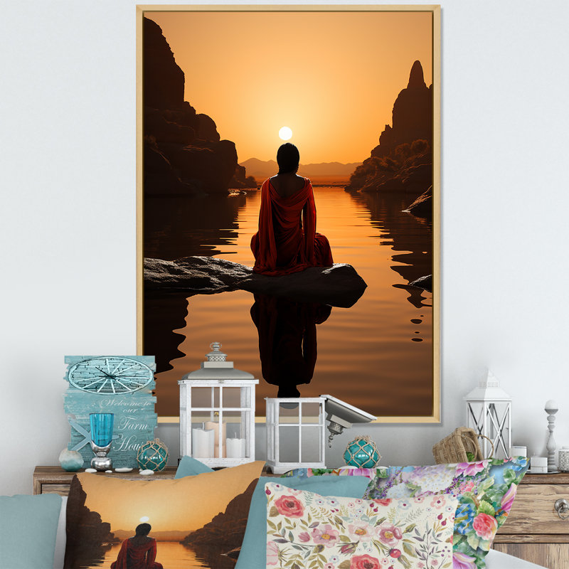 Tribus d'Afrique, reflets himba sur toile, Cadre naturel flottant, H 20 po x l 12 po x P 1 po