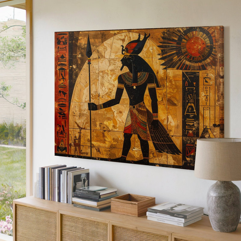 Art mural sur toile Ra Papyrus Canvastraditional, H 9 po x l 12 po