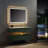48" Floating Bathroom Vanity, Engineered Stone Top, 2 Soft-Close Drawers, LED Light-1779919238