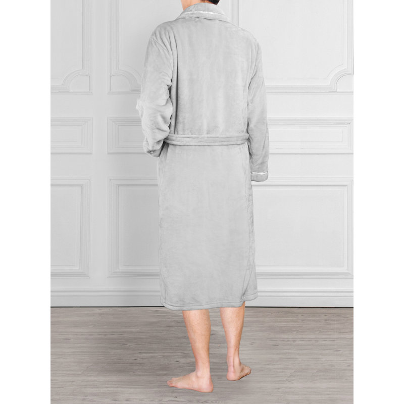 Peignoir mi-mollet avec poches Laskie, Gris clair