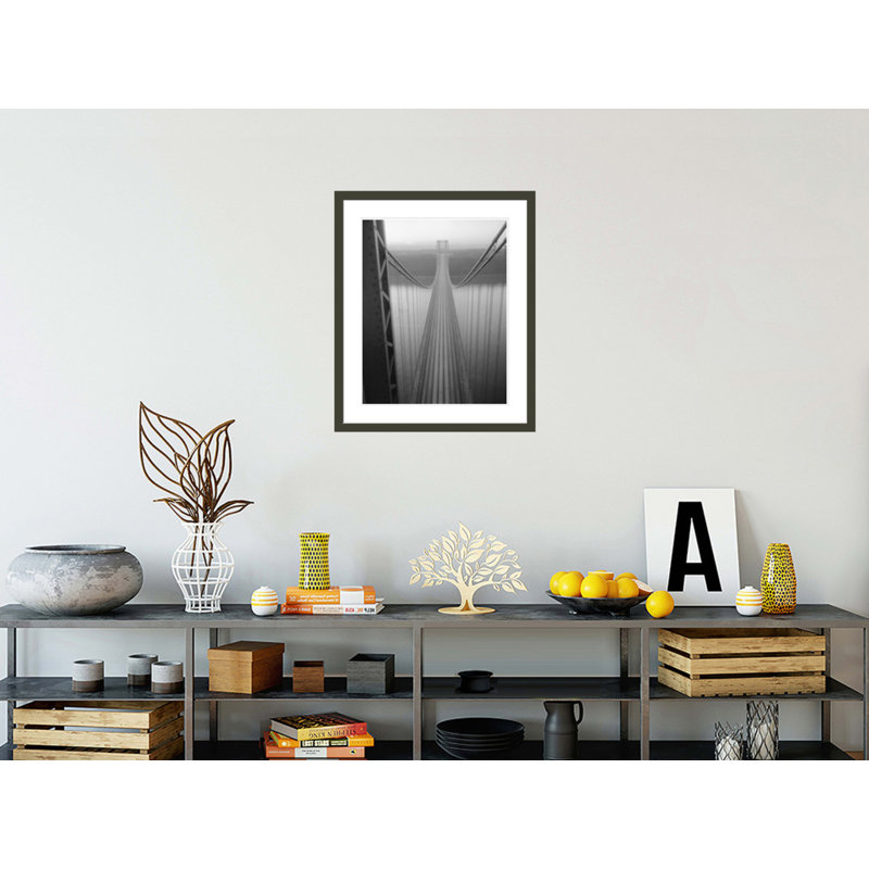 Le pont George Washington par Inconnu - Impression Giclée sur cadre, H 28,22 po x l 23,5 po