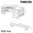 U Shaped Desk With Power Outlets & Led Strip & Monitor Stand, L Shaped Desk With Storage Shelf, Home Office Gaming Desk, Vintage