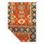 Vrishin Southwestern Area Rug in Rust