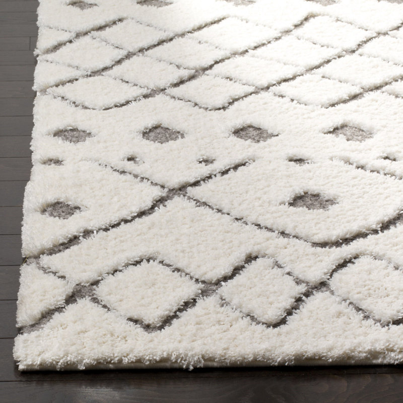 Olga Shag Performance Geometric Rug, Square 6'7"
