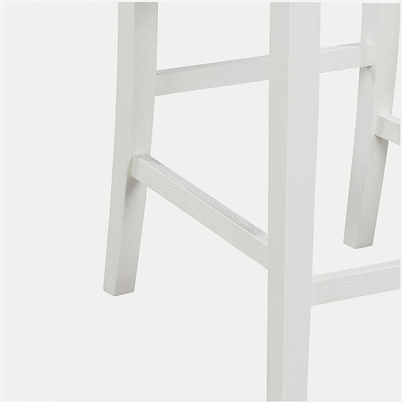 Tabouret de bar 2 pièces Graham, Blanc