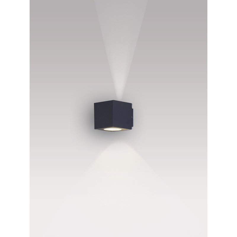 Carlucci Integrated LED Outdoor Flush Mount, Graphite
