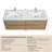 60" Wall-Mounted Bathroom Vanity-925470413