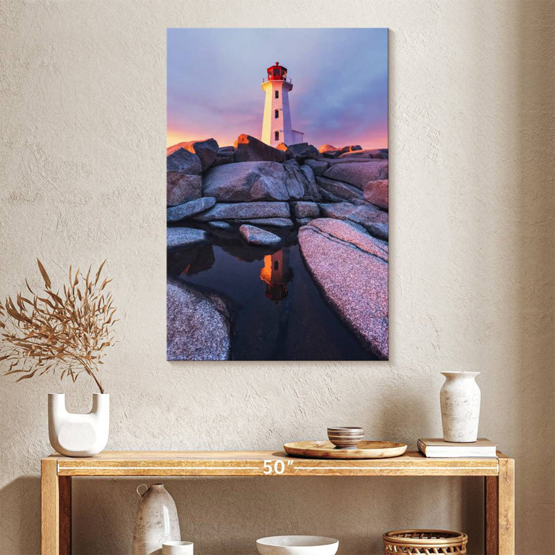 Aletra Peggys Point Lighthouse Vista, 39" H x 26" W