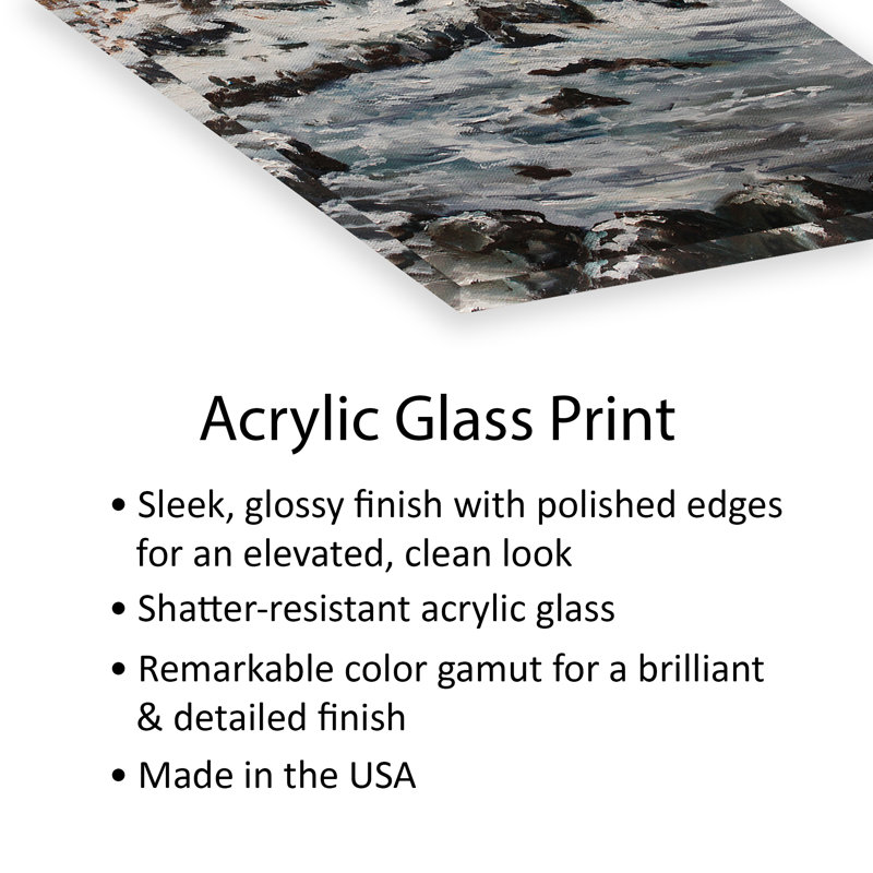 Lighthouse In Winter Print On Acrylic Glass