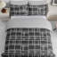 Microfiber Chequered Duvet Cover Set-126672106
