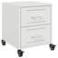 Angala 36cm W Steel Bedside Table-87684027