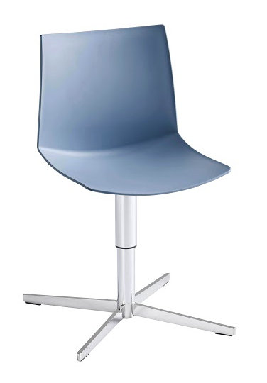 Fauteuil de bureau à dossier moyen Kanvas, Bleu