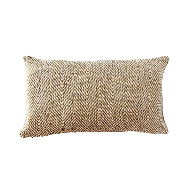 Andes Chevron Jute / Sisal Throw Pillow
