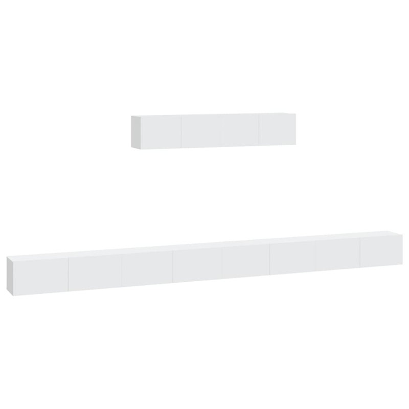 Eaubonne Unfinished Floating for TVs up to 60", White, 4 cabinet, 80cm W x 30cm D x 30cm H
