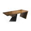 Bureau rectangulaire en bois massif brun-180190717