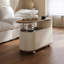 Table basse et roulettes Mid-Century
