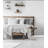 Amija Black With Natural Wood Side Table