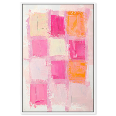 «Color Squares I Canvas Geometric Abstract» par