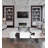 Transitional Black and White Cowhide Bench-1338633297-1338633299