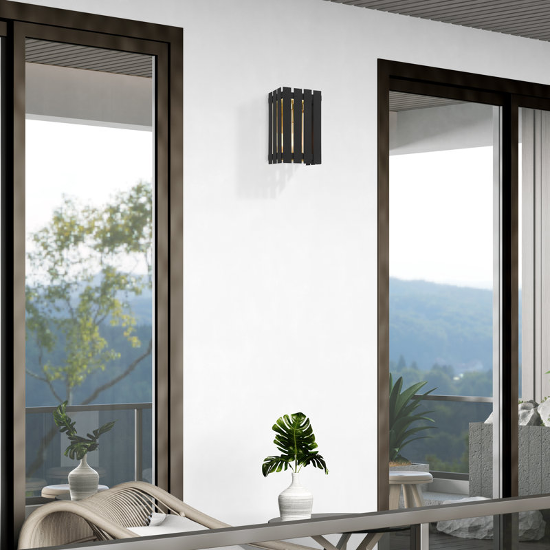Greenwich Wall Light, Black, 13" H x 6" W x 4.875" D