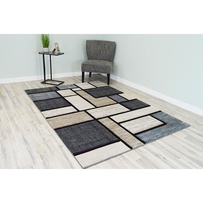 Marmolejo Performance Abstract Indoor Rug, Rectangle 5'3" x 7'6"